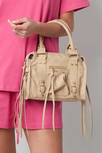 Tasche mit Fransen und Frühlingsakzent - Blau h5 Bild2